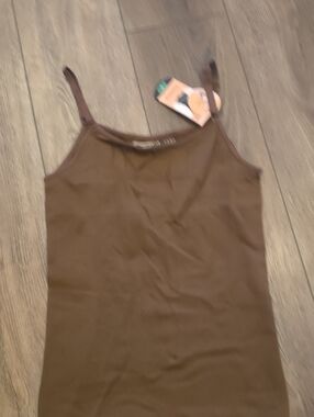 Shapermint Brown Slim Adjustable-Strap Camisole